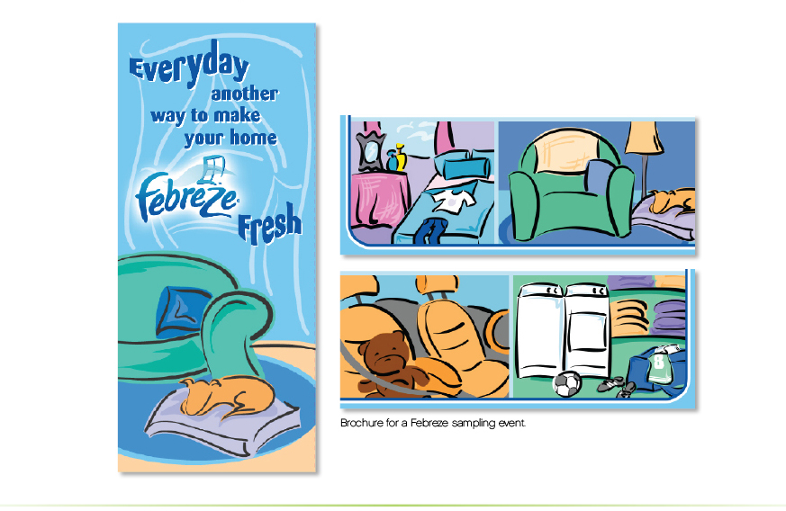 Febreze Brochure Illustration