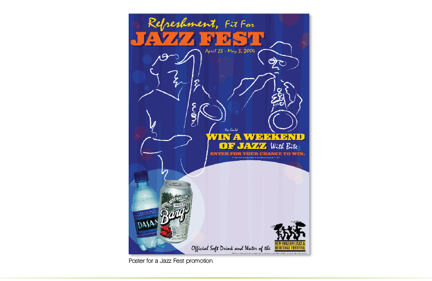 Barq's Jazzfest POP Illustration