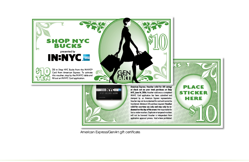 Amex GenArt Gift Certificate